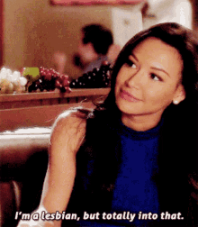 Glee Santana Lopez GIF - Glee Santana Lopez Im A Lesbian But Totally Into That GIFs