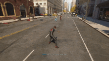 a video game screen shows a spider man being struck by a lightning bolt while talking to another spider man