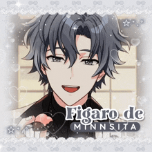 a picture of a man with the name figaro de minnesota on it