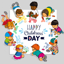 Happy Children'S Day Kids GIF - Happy Children'S Day Kids Drawing GIFs