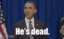 Barrack Obama Hes Dead GIF - Barrack Obama Hes Dead Kick GIFs