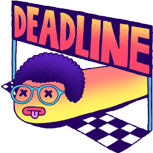 Exhausted Wriggler Meets The Deadline Sticker - Wriggle It Tired Exhausted Stickers
