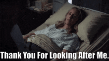 Greys Anatomy Teddy Altman GIF - Greys Anatomy Teddy Altman Thank You For Looking After Me GIFs