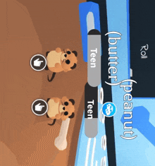 two hamsters are standing next to each other in a video game
