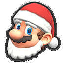 Mario Santa Mario Sticker