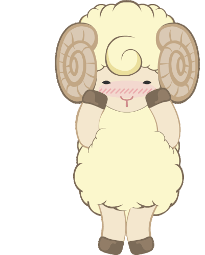 Kesanitw Sheep Sticker - Kesanitw Sheep Shy Stickers
