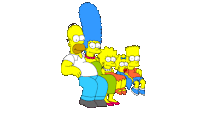 Simpsons Couch Sticker - Simpsons Couch Sticker Stickers