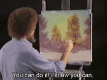 Bob Ross Painting GIF - Bob Ross Painting You Can Do It GIFs
