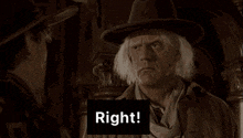 doc brown from back to the future says ig right