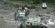 Bus Crossing River GIF