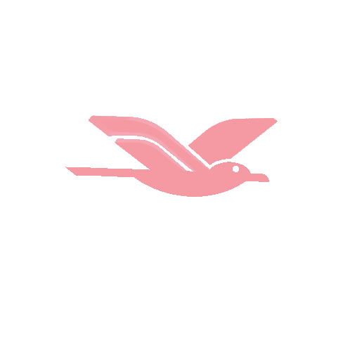 Pink Bird Flying Sticker - Pink Bird Bird Flying Stickers