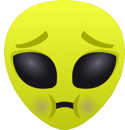Gross Alien Sticker - Gross Alien Joypixels Stickers
