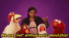 We Are *not* Enthusiastic About This - Sesame Street GIF - Sesame Street Enthusiastic Stop Dancing GIFs