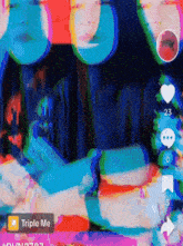 a screenshot of a video that says triple me on the bottom
