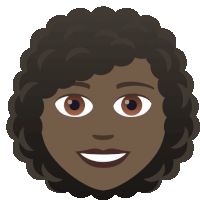 Curly Hair Joypixels Sticker - Curly Hair Joypixels Curls Stickers