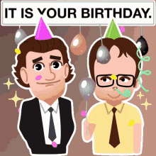 It Is Your Birthday The Office Dwight Schrute GIF - It Is Your Birthday The Office Dwight Schrute Jim Halpert GIFs