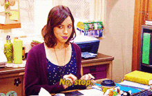 Parks And Rec April Ludgate GIF - Parks And Rec April Ludgate No Stop GIFs