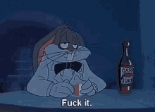 Bugs Bunny Drinking GIF - Bugs Bunny Drinking Depressed GIFs