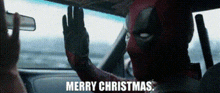 Deadpool Merry Christmas GIF