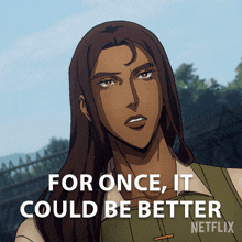 For Once It Could Be Better Greta GIF - For Once It Could Be Better Greta Castlevania GIFs