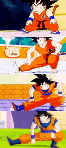 Dragon Ball Z Goku GIF - Dragon Ball Z Goku Stretching GIFs