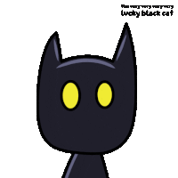 the very very very lucky black cat is holding a purple scarf