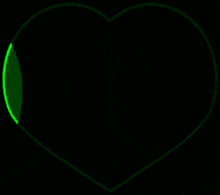 green heart i love you
