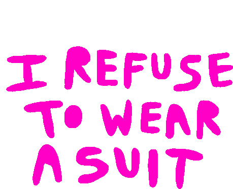 I Refuse To Wear A Suit Sticker - I Refuse To Wear A Suit Stickers
