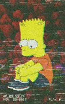 Bart simpson triste