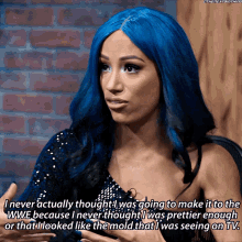 Sasha Banks Never Thought I Was Prettier Enough GIF - Sasha Banks Never Thought I Was Prettier Enough Looked Like The Mold GIFs