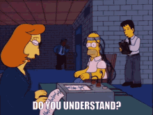 Simpsons Homer Simpson GIF - Simpsons Homer Simpson Do You Understand GIFs