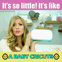 Cricut Cricutjoy GIF - Cricut Cricutjoy Its So Little Its Like A Baby Cricut GIFs