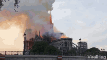 Notre Dame Church Burning GIF