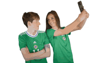 selfie kirsty mcguinness caitlin mcguinness northern ireland football i dont think so