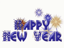 Happy New Year Fireworks GIF - Happy New Year New Year Fireworks GIFs