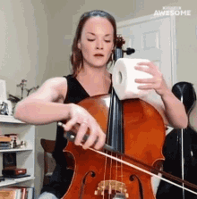 Cello People Are Awesome GIF - Cello People Are Awesome Play Music GIFs