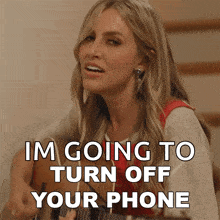 Turn Off Your Phone Catie Offerman GIF - Turn Off Your Phone Catie Offerman Get A Dog Song GIFs