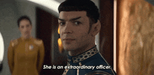 She Is An Extraordinary Officer Spock GIF - She Is An Extraordinary Officer Spock Ethan Peck GIFs