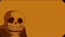 a cartoon skull with a lightning bolt coming out of it 's mouth .