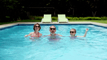 Swimming Pool Family GIF