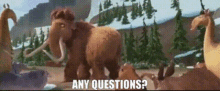 Ice Age Ellie GIF - Ice Age Ellie Any Questions GIFs