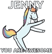 Youre So Awesome Unicorn GIF - Youre So Awesome Unicorn Dance GIFs