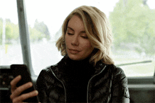Emilia Harcourt On Phone GIF