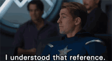 Captain America I Understood That Reference GIF - Captain America I Understood That Reference Look Back GIFs