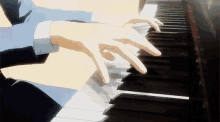 your lie in april piano hands playing musical instrument