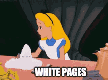 White Pages Cocaine GIF - White Pages Cocaine Alice In Wonderland GIFs