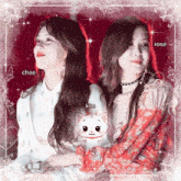 a picture of a girl named chae and a girl named rose