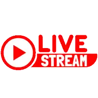a logo for a live stream with a penguin
