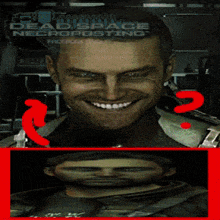 dead space necroplasming is a facebook group with a picture of a man