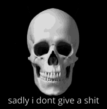 Skull Dont Care GIF - Skull Dont Care GIFs